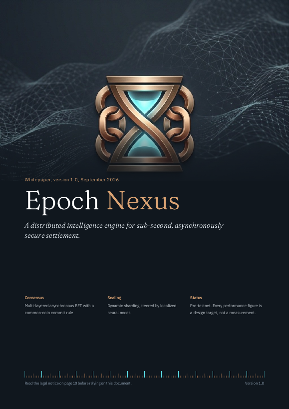 Cover of the Epoch Nexus whitepaper